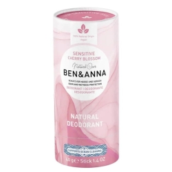 Naturalny dezodorant bez sody, JAPANESE CHERRY BLOSSOM, SENSITIVE, BEN&ANNA, 40g