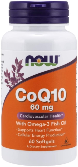 Koenzym Q10 60 mg, Now Foods, 60 kapsułek
