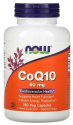 Koenzym Q10 60 mg, Now Foods, 180 kapsułek