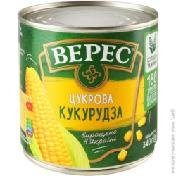 Kukurydza konserwowa VERES, 340g