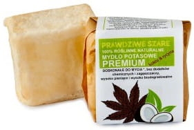 Naturalne Szare Mydło Potasowe w Kostce, PREMIUM, 100g