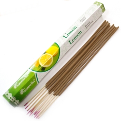 Lemon Premium Hex Masala Incense, Aromatica, (20 sticks - 25g)