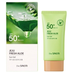 Krem-żel przeciwsłoneczny SPF50+, The SAEM Jeju Fresh Aloe, 50g