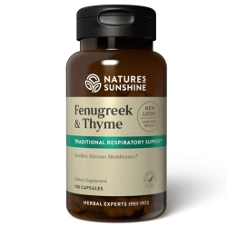 Пажитник и тимьян, Fenugreek & Thyme Nature's Sunshine, 100 капсул
