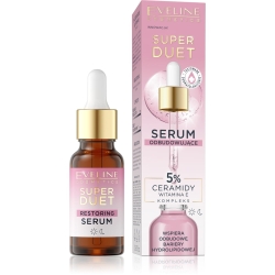 Reconstructing Face Serum with Ceramides & Vitamin E, Eveline Super Duet, 18ml