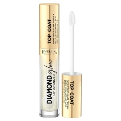 Eveline Cosmetics Diamond Glow Lip Liminazer Top coat do ust z kwasem hialuronowym 12