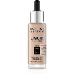 Тональная основа для лица Eveline Liquid Control HD - 003 IVORY BEIGE