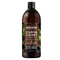 BARWA Ziołowa Szampon do włosów Czarna Rzepa - włosy osłabione i z łupieżem, 480ml
