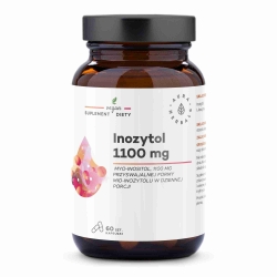 Inozytol 1100 mg, Myo-Inositol, Aura Herbals, 60 kapsułek