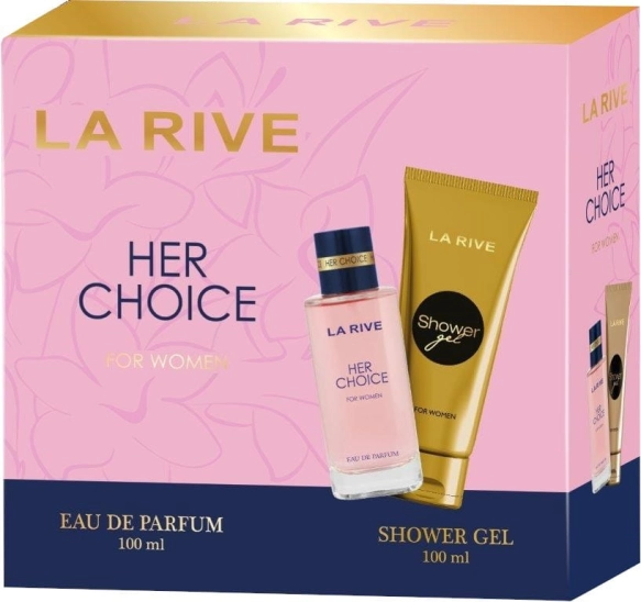 LA RIVE Woman Zestaw prezentowy Her Choice (woda perfumowana 100 ml + żel pod prysznic 100 ml)