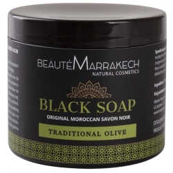 Naturalne czarne mydło oliwne Savon Noir Beaute Marrakech, 200g