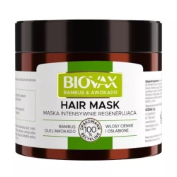 BIOVAX Maseczka do Włosów Bambus & Olej Avocado, 250ml