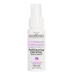 Krystaliczne serum laminujące z keratyną roślinną, do włosów zniszczonych, łamliwych i matowych, MaterNatura, 50ml