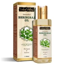 Olejek ziołowy do włosów Bhringraj, Indus Valley, 100ml