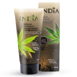 Hemp Face & Hand Serum for Very Dry Skin, India Cosmetics, 50ml