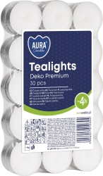 BISPOL Aura Candles Podgrzewacze Deko Premium 1 op.-30 sztuk