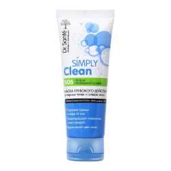Maseczka Głęboko Oczyszczająca przeciw Zaskórnikom Dr.Sante Simply Clean, 75ml
