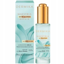 DERMIKA Maestria Skin Matrix Repair Luksusowe Serum przeciwzmarszczkowe z ekstraktem ze śluzu ślimaka (15%) na dzień i noc 30ml