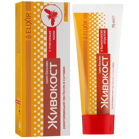 Krem Balsam Żywokost z Jadem Pszczelim, Elixir, 75ml