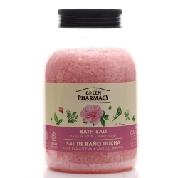 Damask Rose & White Musk Soothing Bath Salt, Green Pharmacy, 1000g
