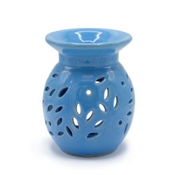 Kominek Zapachowy Ceramiczny Kwiat Niebieski