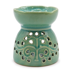 Ceramic Oil Burner - Blue Tree Of Life