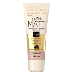 Eveline Satin Matt Матирующая основа 4в1 - 104 Beige
