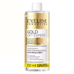 Eveline Gold Lift Expert Luksusowy Przeciwzmarszczkowy Płyn micelarny 3w1, 500ml