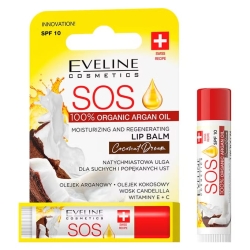 Eveline S.O.S. Moisturizing and regenerating lip balm Coconut Dream