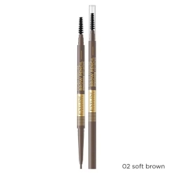 Водостойкий карандаш для бровей Eveline Micro Precise Brow Pencil 02 Soft Brown