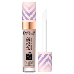 Водостойкий консилер для лица с гиалуроновой кислотой Eveline Liquid Camouflage - 04 Light Almond