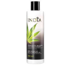 Hemp Shampoo for Dry, Dull and Damaged Hair, India Cosmetics, 400ml