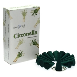 Cytronella - Kadzidełka Stożkowe Stamford Premium, 12 szt.