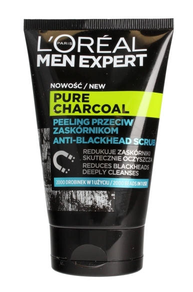 LOREAL Men Expert Pure Charcoal Peeling przeciw zaskórnikom 100 ml