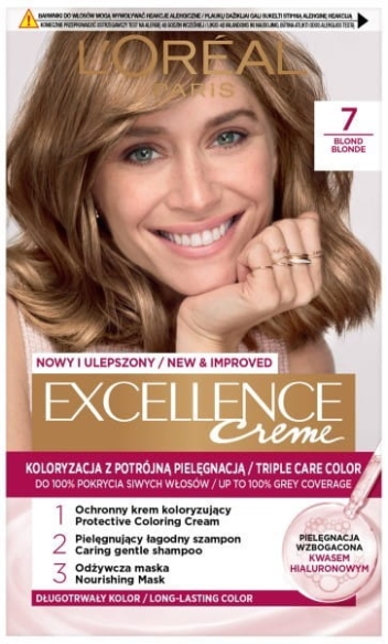 LOREAL Excellence Creme Farba do włosów  7 Blond