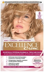 LOREAL Excellence Creme Farba do włosów  8 Jasny Blond