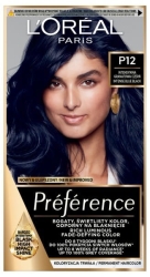 LOREAL Preference Farba do włosów nr P12 - Intensywna Granatowa Czerń  1op.