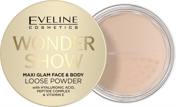 EVELINE  Wonder Show Puder sypki rozświetlający do twarzy i ciała - Maxi Glam 6 g