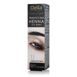 Henna do brwi tradycyjna DELIA COSMETICS, grafitowa 1.1