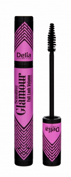 DELIA COSMETICS Sensitive Glamour Maskara do wrażliwych oczu 11 ml