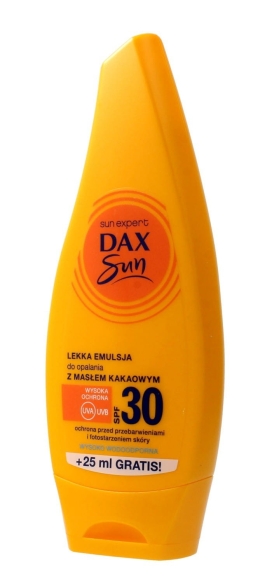 DAX Sun Emulsja ochronna do opalania SPF 30 z masłem kakaowym 175 ml