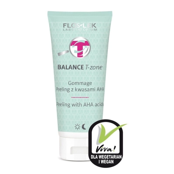 Floslek BALANCE T-ZONE Gommage Peeling z kwasami AHA 125g