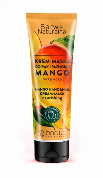 BARWA COSMETICS Barwa Naturalna Krem-Maska do rąk i paznokci Mango - odżywczy 100ml