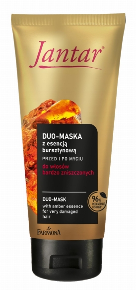 JANTAR Duo-maska z esencją bursztynową do włosów bardzo zniszczonych 200 ml