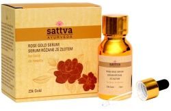 Serum Różane ze Złotem - Sattva Rose Gold Oil Face Serum, 15ml
