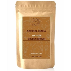 Naturalna Henna Złocisty Brąz, Soil & Earth, 100g