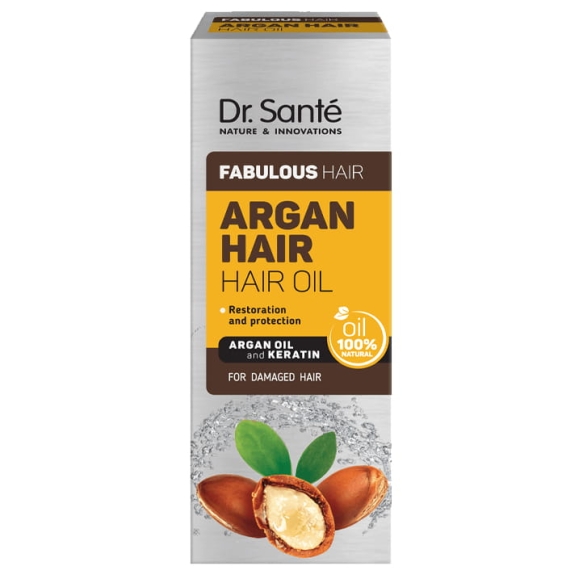 Regenerating Hair Oil with Argan Oil and Keratin, Dr. Sante, 50 ml