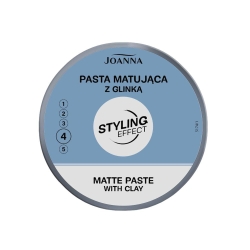 Joanna Styling Effect Pasta do włosów matująca z glinką - 100g