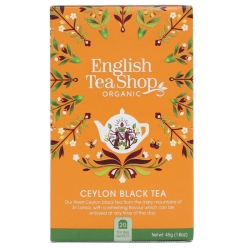 Ekologiczna herbata czarna, Ceylon Black tea, saszetki, 20 x 2,25g, English Tea Shop
