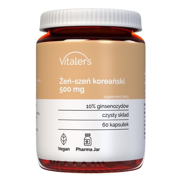 Korean Ginseng (Panax ginseng) 500 mg Vitalers, 60 capsules